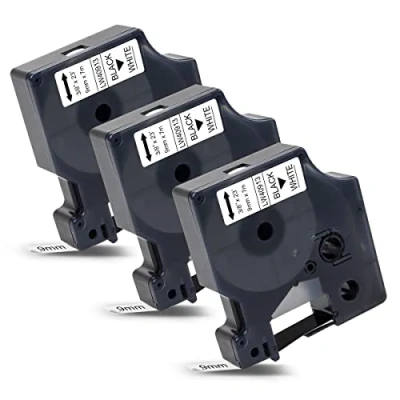 Afbeelding van Labelwell 3x Compatibele labeltapes voor Dymo D1 40913 S0720680, zwart op wit, LabelManager 160 280 260P 360D 420P 500TS LabelWriter 450 Duo LabelPoint 150 250