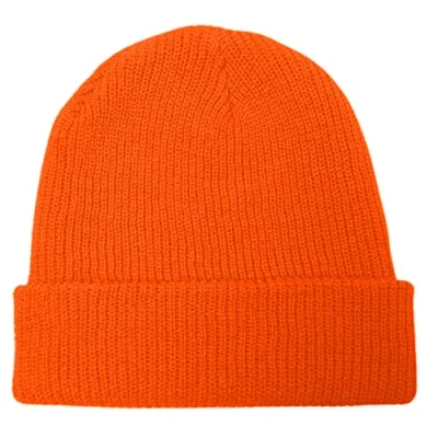 Afbeelding van GO HEAVY Lange beanie, uniseks, wintermuts, gebreide muts, oranje, One size