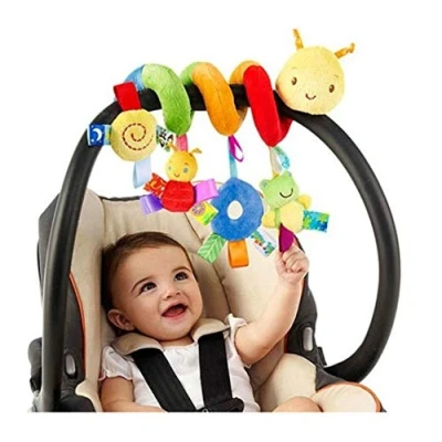 Afbeelding van CaCaCook spiraal speelgoed kinderwagen stoffen om vast te pakken en voelen voor bed, kinderwagen, box verstelbaar baby&#039;s peuters vanaf 0+ maanden (28 * 25CM)