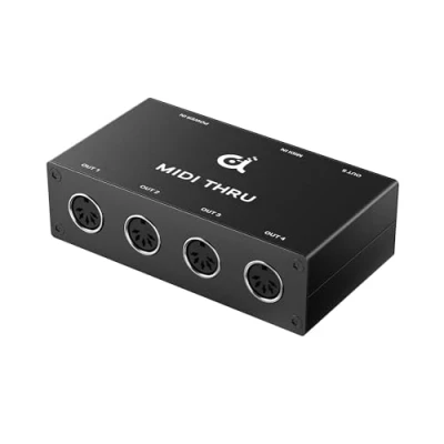Afbeelding van DigitalLife MIDI Thru/Splitter/Hub Box 1 Ing./5 Uit. DIN 5 pin (Thru B, Metaal)
