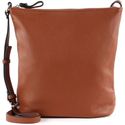 Afbeelding van FREDsBRUDER Leren Schoudertas Art Collection Bucket Midi Bag Golden Brown Bruine
