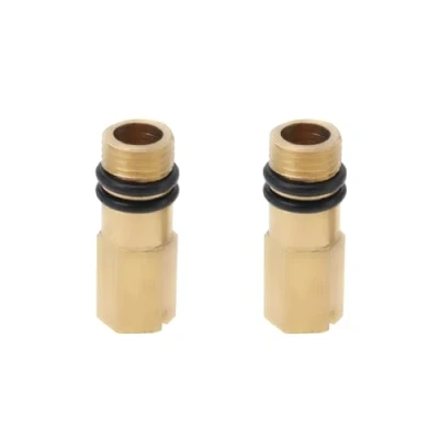 Afbeelding van LT Easiyl 2 Stks Warm en Koud Water Inlaat M10 Schroefdraad Messing Plug Kraan Tap Flexibele Pijp Waterinlaat voor Badkamer Keuken Mengkranen 10 mm