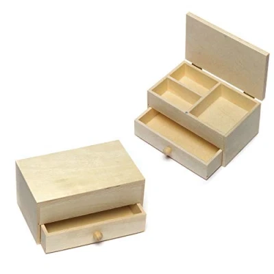 Afbeelding van Sieradendoosjes van hout (Doos 2)