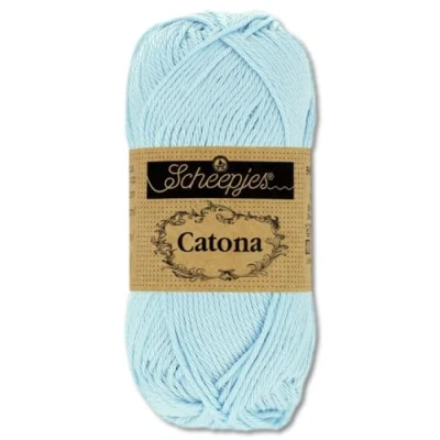Afbeelding van Frida&#039;s Wollhaus Scheepjes Catona 50 g 100% katoen breien haken Amigurumi 109 kleuren (173 Bluebell)
