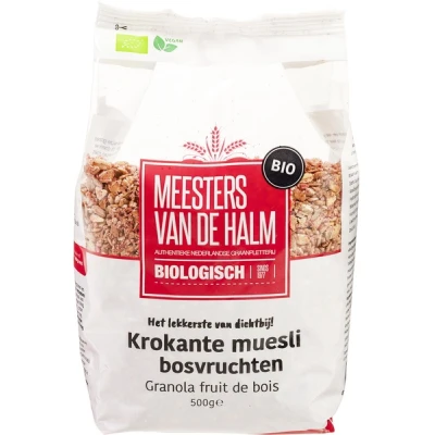 Afbeelding van Krokante Muesli Bosvruchten Biologisch 500g