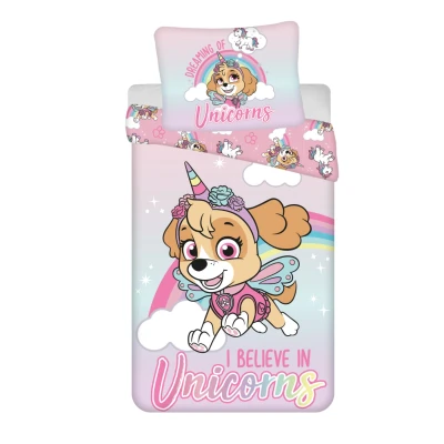 Afbeelding van PAW Patrol Dekbedovertrek I Believe in Unicorns Eenpersoons 140 x 200 cm Katoen