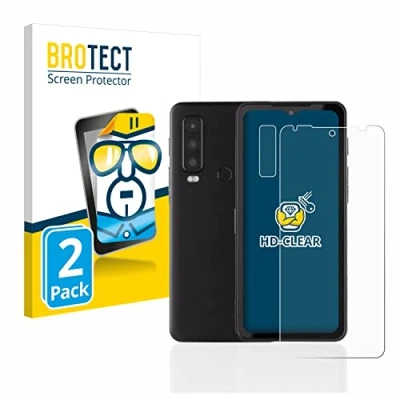 Afbeelding van BROTECT (2 Stuks) Schermbeschermer voor Caterpillar Cat S75 (Voor+Camera) Screen Protector Transparant