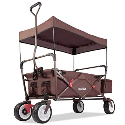 Afbeelding van FUXTEC Bolderkar CT350 opvouwbaar bruin