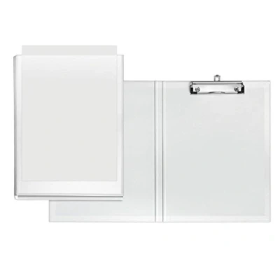 Afbeelding van Veloflex Velodur, 4804690, clipboard, DIN A4, met deksel en insteekvak, PP linnenstructuur, klembord, wit