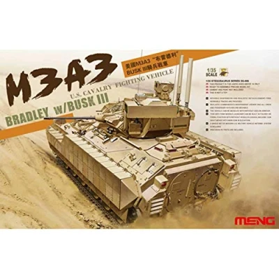 Afbeelding van 1:35 MENG SS006 US Cavalry Fighting Vehicle M3A3 Bradley w/Busk III Plastic Modelbouwpakket