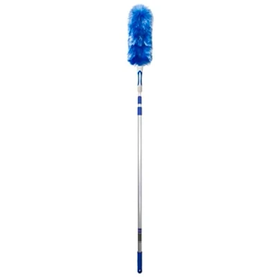 Afbeelding van WinHux® Extra lange uittrekbare plumeau 3,4 meter bereik, telescopische handgreep, buigbaar en wasbaar