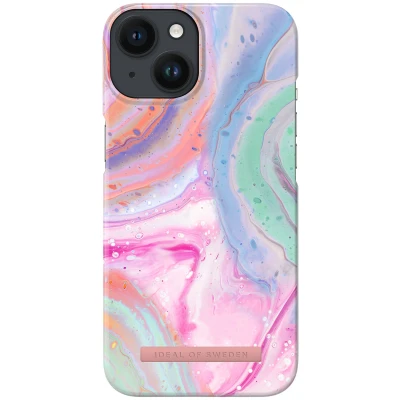 Afbeelding van Apple iPhone 14 Hoesje Kunststof iDeal of Sweden Hardcase/Backcover Pastel Marble Telefoonhoesje