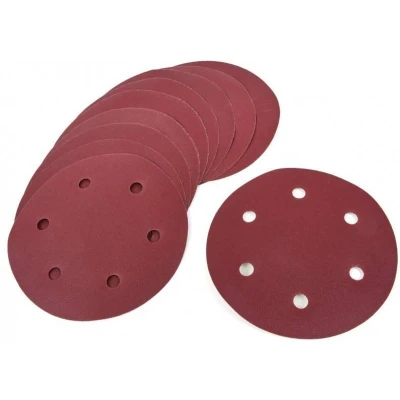 Afbeelding van HBM 180 mm 10 Delige K80 Schuurschijfset tbv Wand Plafondschuurmachine