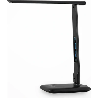 Afbeelding van Lindby LED bureaulamp met touchdimmer 1licht Kunststof, ijzer H: 39 cm zwart Inclusief lichtbron