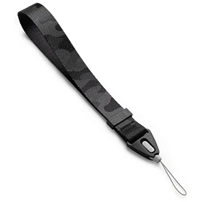 Afbeelding van Ringke Hand Strap Polsband Lanyard Verstelbare String Riem Ontworpen voor Mobiele Telefoonhoesjes, Digitale Camera, DSLR, USB, Sleutels, ID camo zwart