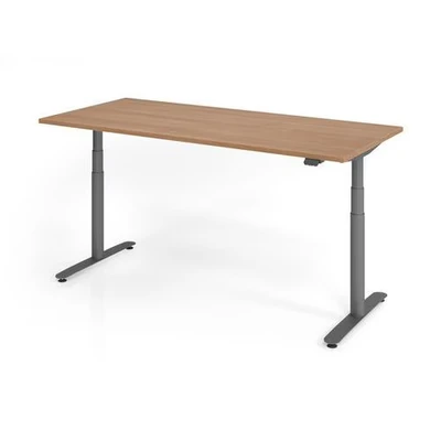 Afbeelding van XDLR 19 G 180x80 Bureau Elektrisch in hoogte verstelbaar. 180 x 80 Walnoot Tafelhoogte I verstelbaar