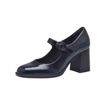 Afbeelding van Tamaris Klassieke pumps, Dames, Maat: 36, Navy patent Kunststof