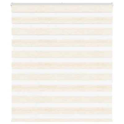 Afbeelding van vidaXL Zebra rolgordijn 120x150 cm stofbreedte 115,9 marmerbeige