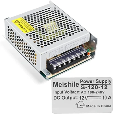 Afbeelding van DC 12V 10A 120W LED rijden schakelende voeding industriële monitor apparatuur motor transformator 110/220V AC naar