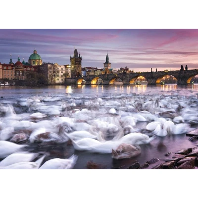 Afbeelding van Schmidt Spiele Prague Swans Legpuzzel 1000 stuk(s) Liggend