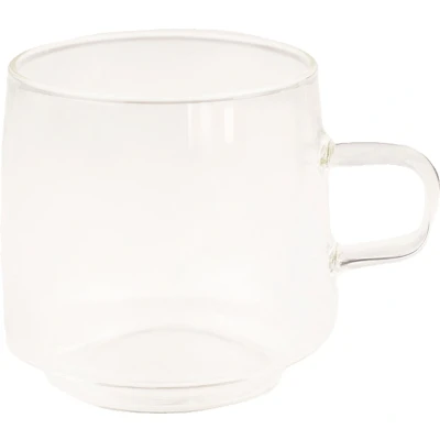 Afbeelding van Latte glas met oor CHiATO, 320 ml transparant
