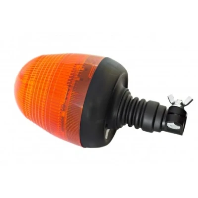 Afbeelding van ORANJE dak zwaailicht 16x3W LED R10 / R65 E keurmerk beugel bevestiging FLEX