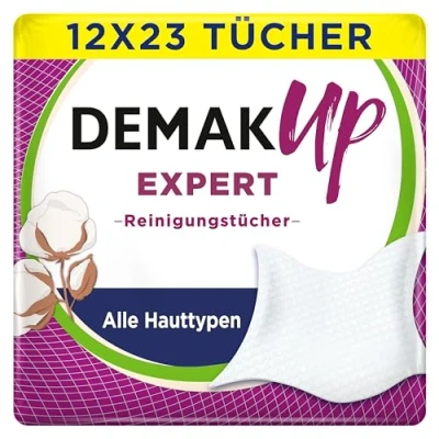 Afbeelding van Demak&#039;up Reinigingsdoekjes Expert Alle Huidtypes Voordeelverpakking 12x23 Stuks