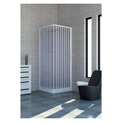 Afbeelding van PVC douchecabine 80x90 met opening aan de zijkant Mod. Acquario