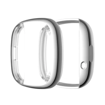 Afbeelding van Fitbit Versa 3 / Sense Soft TPU case (volledig beschermd) Zilver