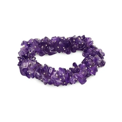 Afbeelding van Ruben Robijn Amethist splitarmband cluster