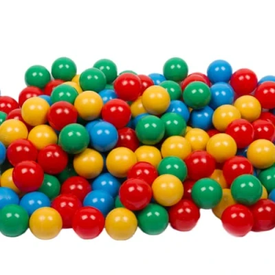 Afbeelding van MISIOO ballen voor ballenbad, 500 stuks, meerkleurig Ø 6 cm, plastic gemaakt van 100% LDPE, speelgoed baby, rood, groen, blauw, geel