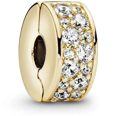 Afbeelding van PANDORA SHINE Clip / Stopper &quot;strahlende Eleganz&quot; vergoldet 768658C01