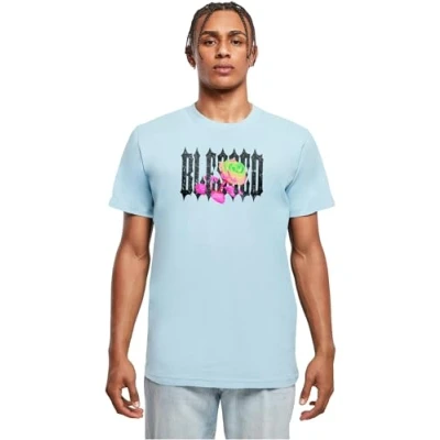Afbeelding van Mister Tee Tshirt print, Heren, Maat: Large, Ocean blue