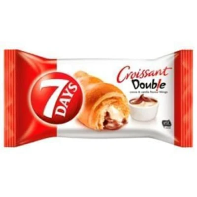 Afbeelding van 20 verpakkingen van 60 g Crossaint 7 dagen dubbele vanille cacao 1,2 kg 2 dozen