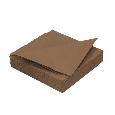 Afbeelding van DiDi Tissue servet 33cm 2 laags bruin