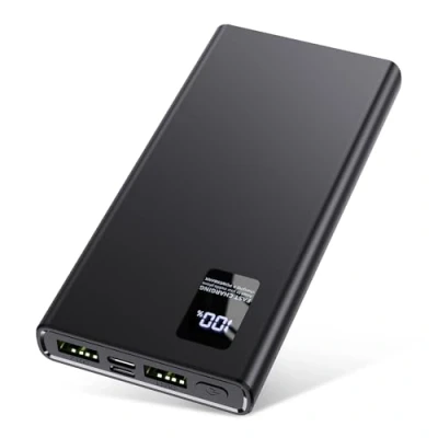 Afbeelding van Power Bank 12000 mAh, powerbank klein maar sterk (USB C uitgang &amp; input) 3A externe mobiele telefoon batterijen met snellaadfunctie, grote capaciteit compatibel iPhone 14 13 12 Samsung