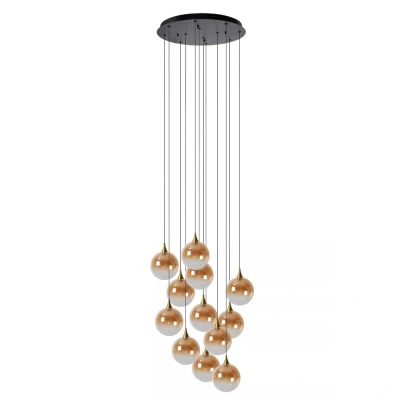 Afbeelding van Lucide GISELA Hanglamp Ø 61 cm LED Dimb. 12x3,6W 2700K Amber