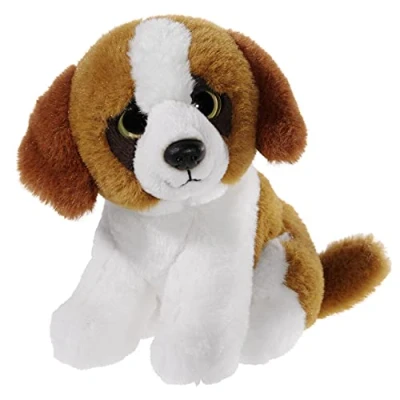 Afbeelding van Heunec 275874 pluche dier, hond, Bernard, roodbruin/wit