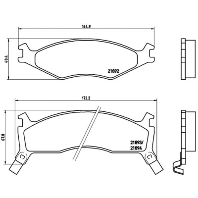 Afbeelding van Brembo Remblokset P 30 006