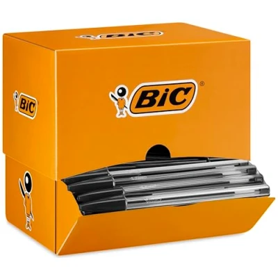 Afbeelding van BIC Cristal Original Balpennen Medium Punt (1.0 mm) Zwart Doos van 150 Stuks