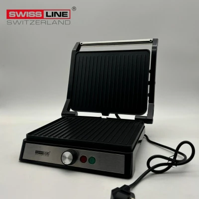 Afbeelding van Swiss Line Switzerland Panini machine Tosti apparaat PFAS VRIJ