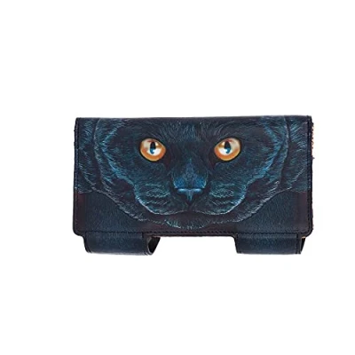 Afbeelding van Lisa Parker Nemesis Now Dames portemonnee Guardian Cat Zeer Gedetailleerd Origineel Design Royal Formaat 18,5cm x 9,5cm 2,5cm Multicolours