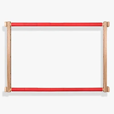 Afbeelding van Luca S Handwerkframe, borduurframe met clips, kruissteekframe, tapijtframe, stiklijst (40 x 56 cm)