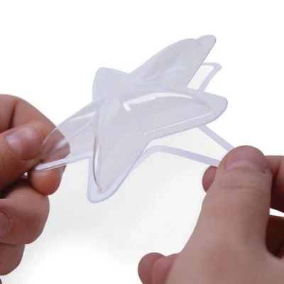 Afbeelding van Sizzix Shaker Domes Star 3 6PK 664595 (07 20)