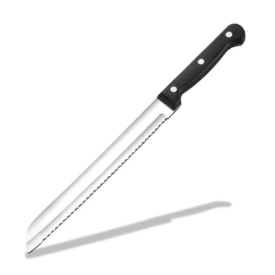 Afbeelding van Parence. Broodmes van roestvrij staal/keukenmes met gekartelde rand en ergonomische handgreep, 30 cm