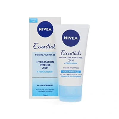 Afbeelding van Nivea Essentials SPF 15 24H Hydration Dagcrème 50 ml (Franse tekst)
