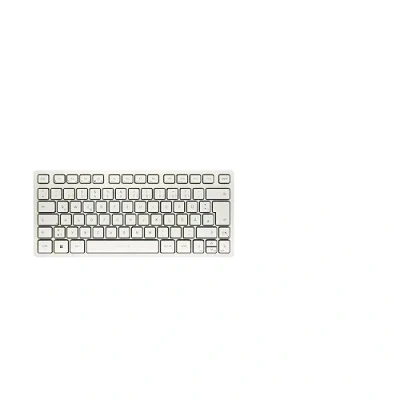 Afbeelding van CHERRY KW 7100 MINI BT, compact multi apparaat toetsenbord met drie Bluetooth kanalen, Duitse lay out (QWERTZ), plat design, inclusief draagtas, melkwit