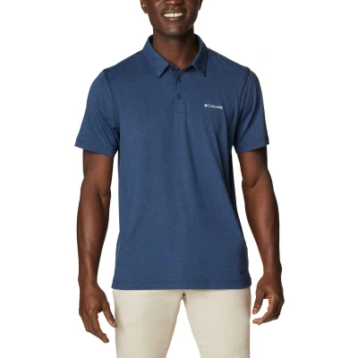 Afbeelding van Columbia Tech Trail Polo Shirt 1768701465, Mannen, Marineblauw, Poloshirt, maat: S