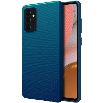Afbeelding van Nillkin Samsung Galaxy A72 Hoesje Super Frosted Shield Back Cover Blauw