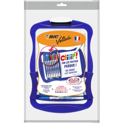Afbeelding van Whiteboard Bic Velleda 21x31cm inclusief 8 stiften en wisser